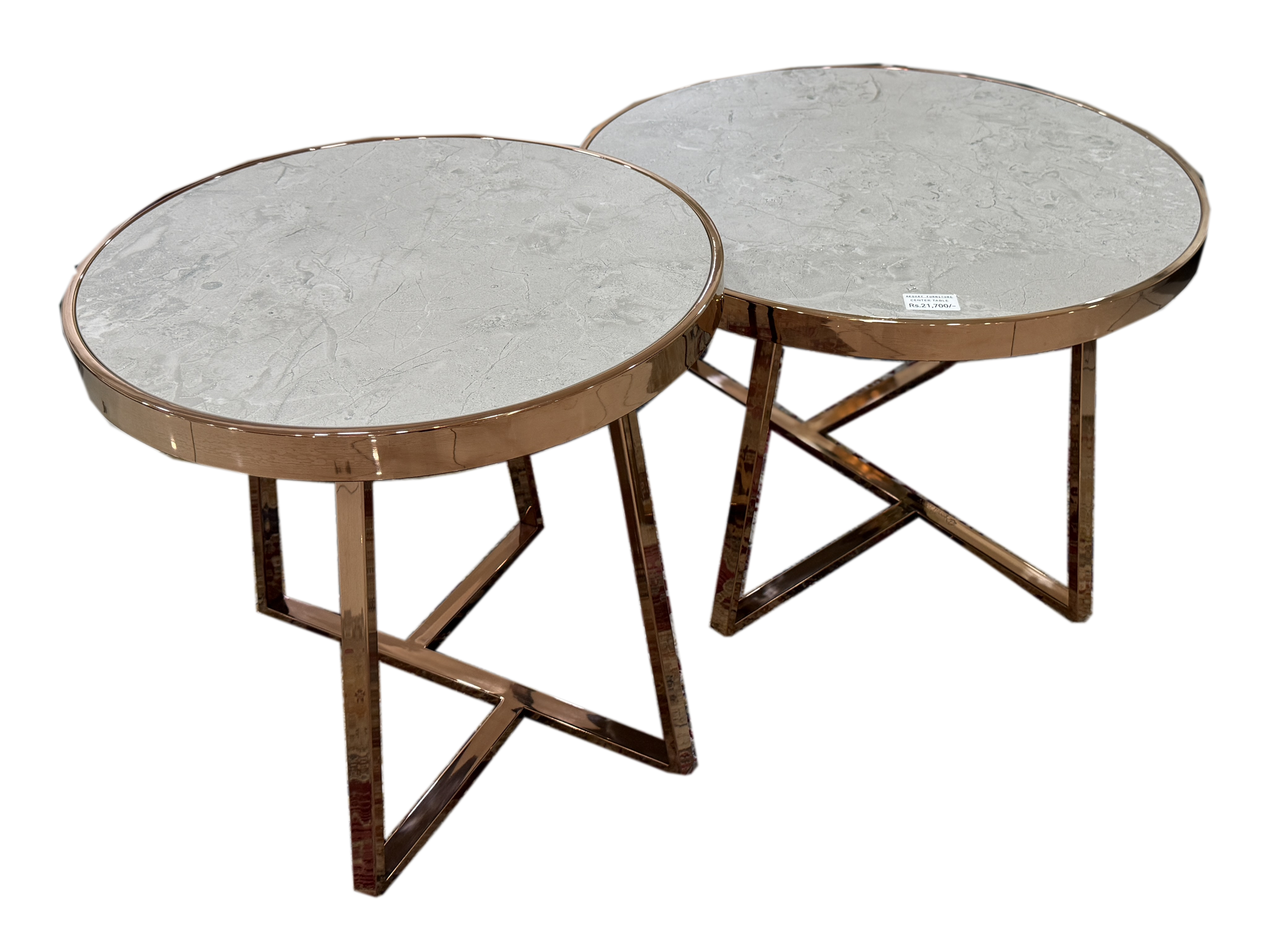 ROUND CENTER TABLE SET OF TWO