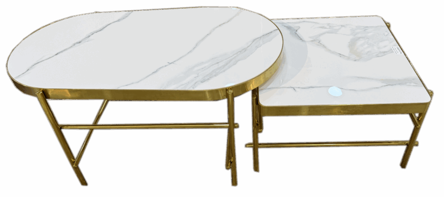 SQUARE CENTER TABLE SET OF TWO