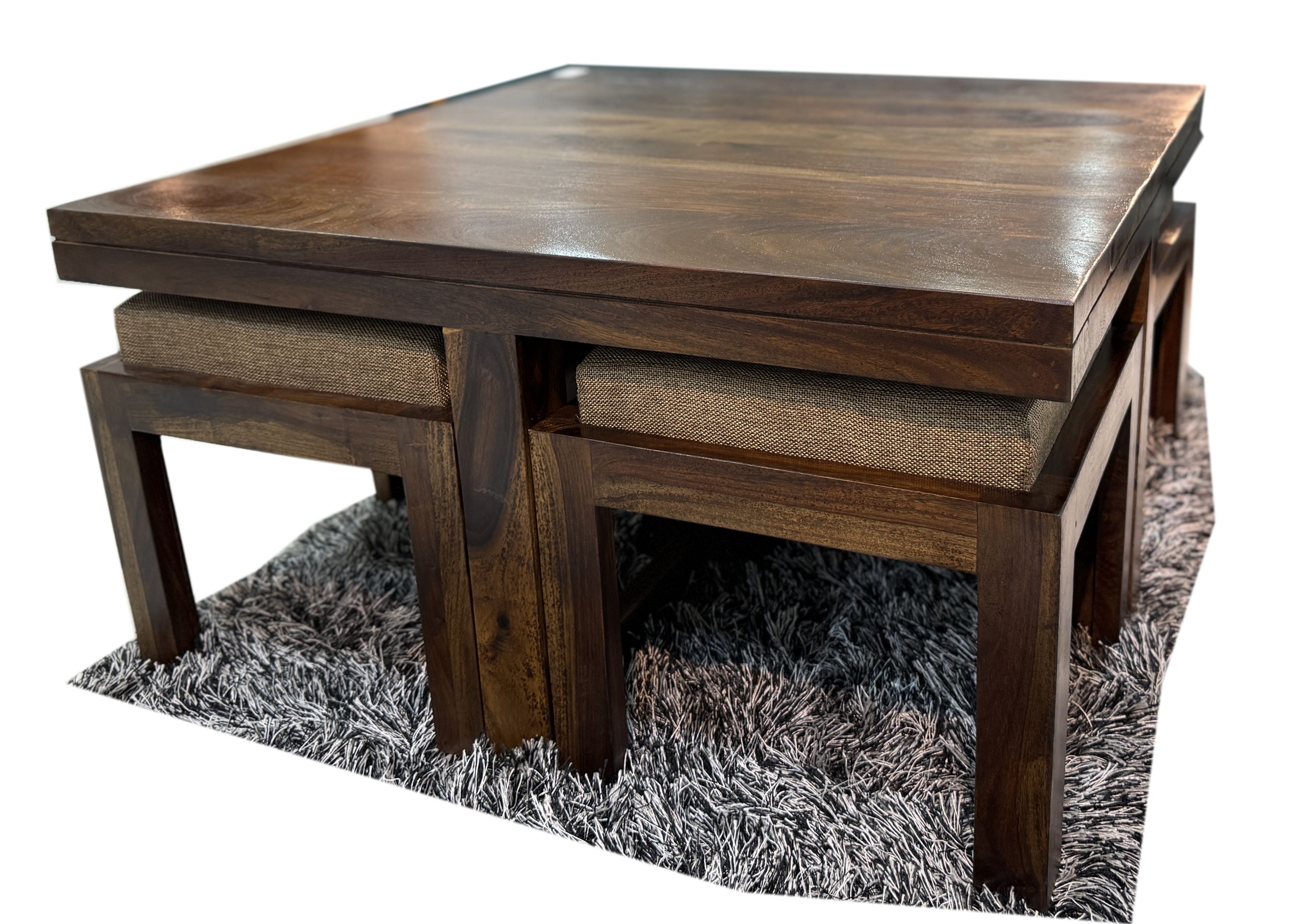 SQUARE WOODEN CENTER TABLE - Image 2