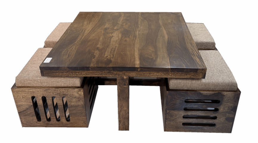 SQUARE WOODEN CENTER TABLE