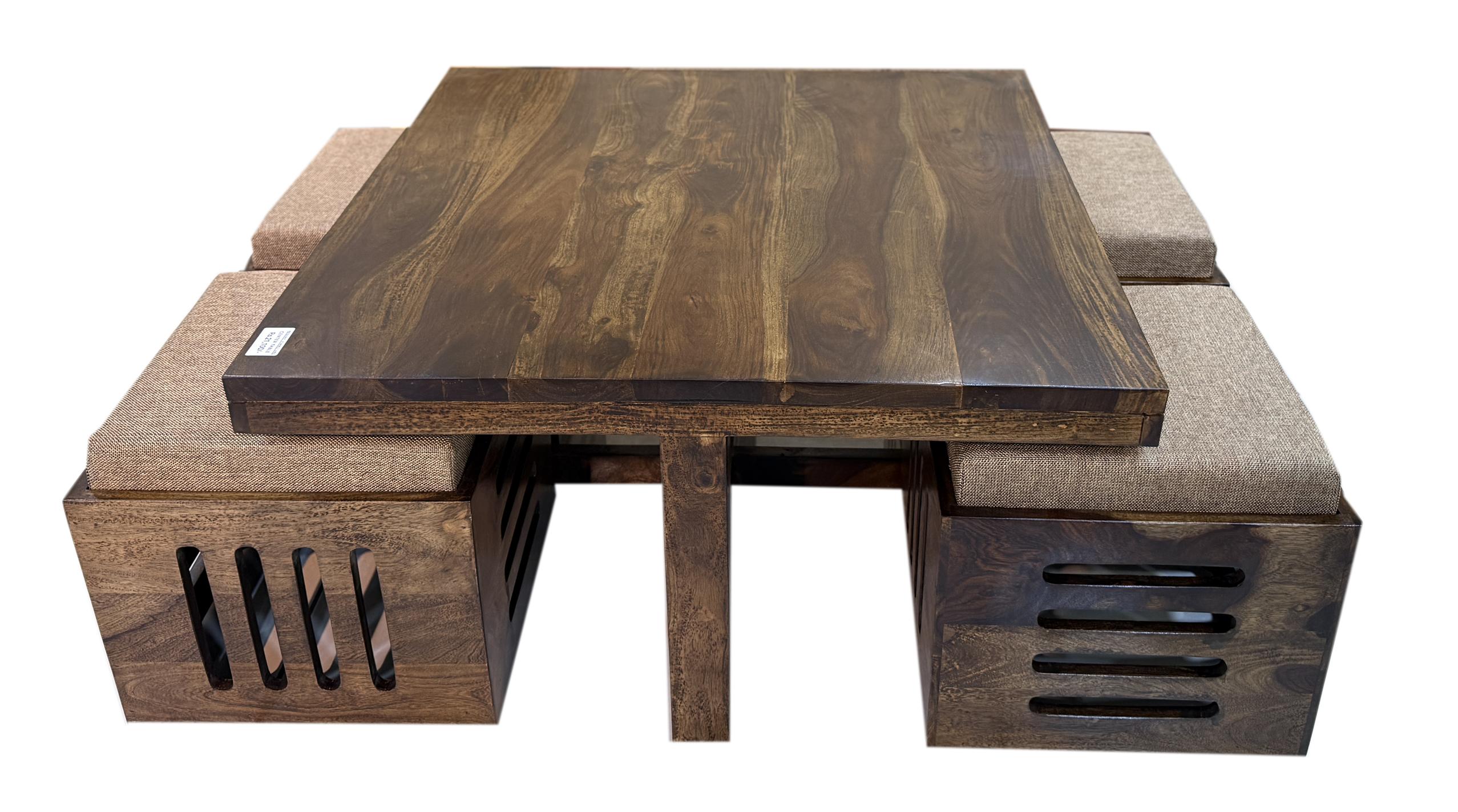 SQUARE WOODEN CENTER TABLE