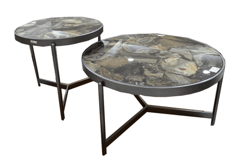 ROUND CENTER TABLE SET OF TWO