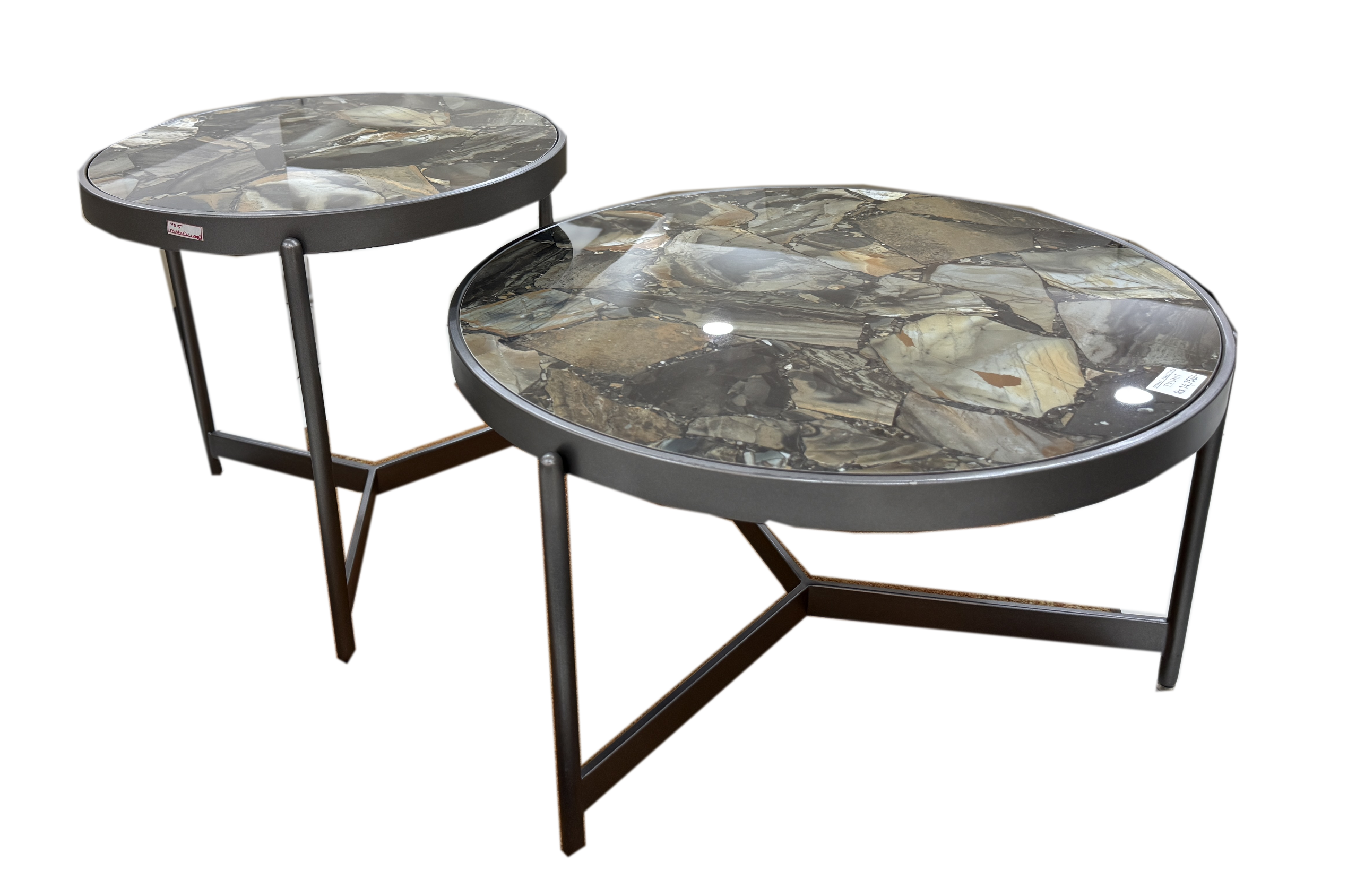 ROUND CENTER TABLE SET OF TWO
