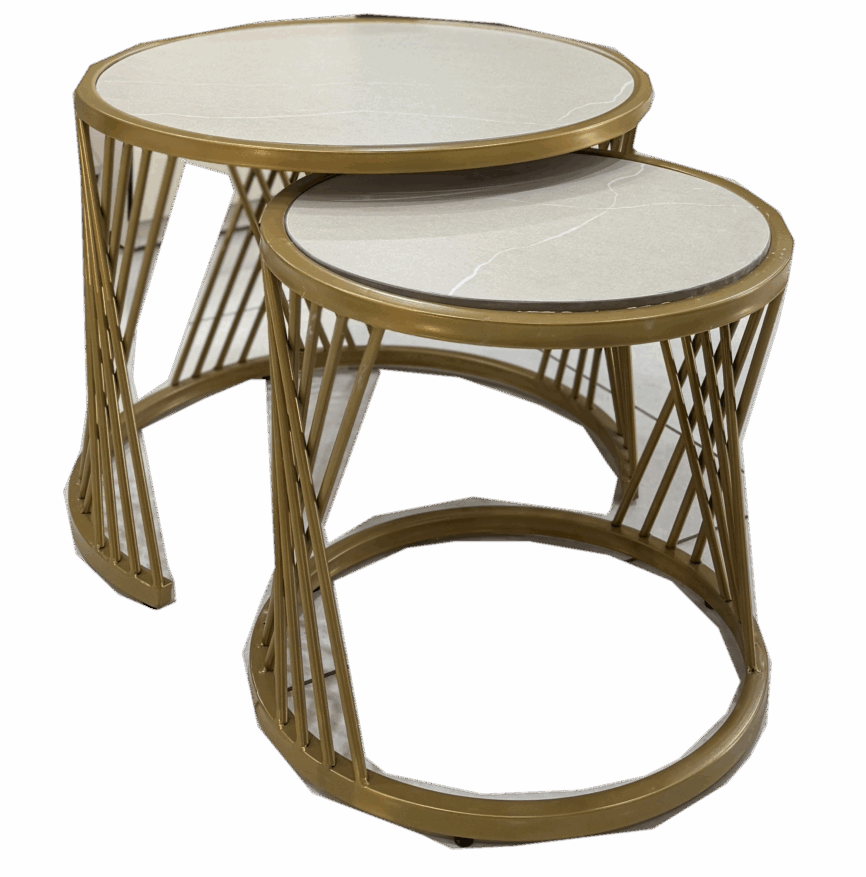 ROUND CENTER TABLE SET OF TWO