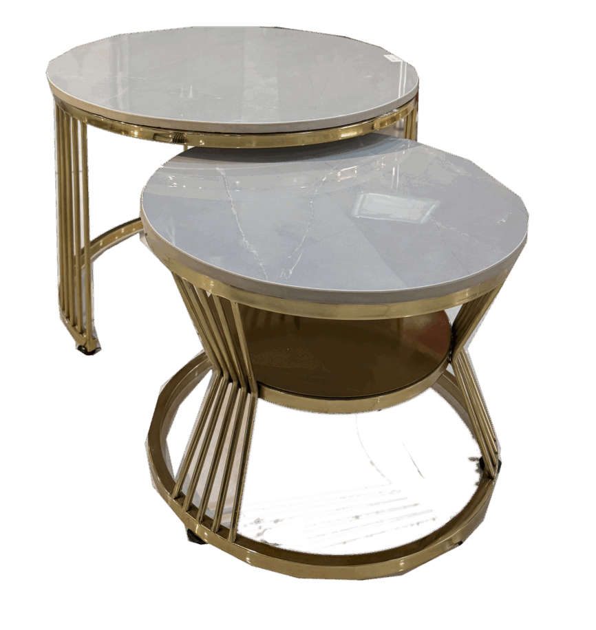 ROUND CENTER TABLE SET OF TWO