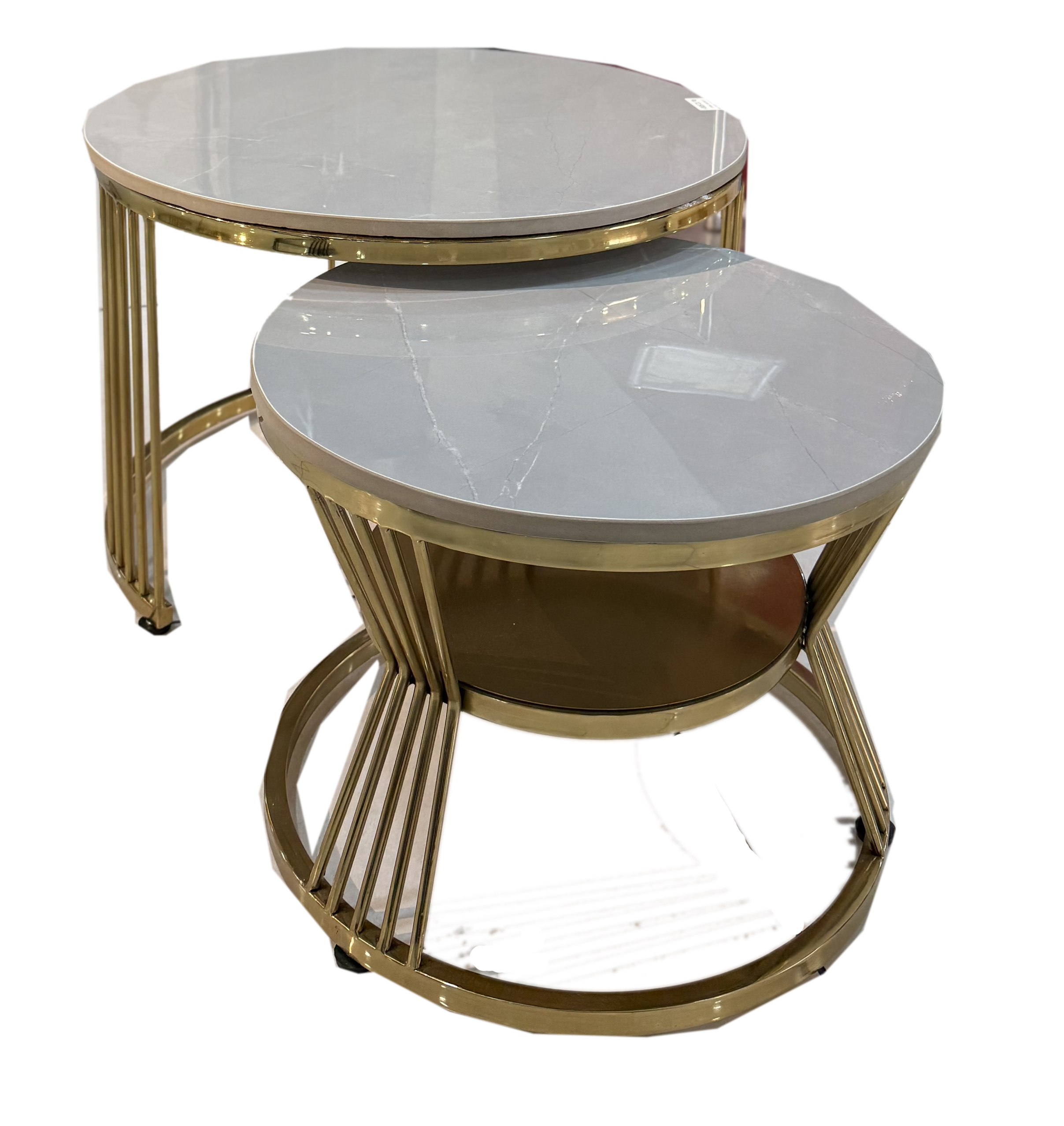 ROUND CENTER TABLE SET OF TWO