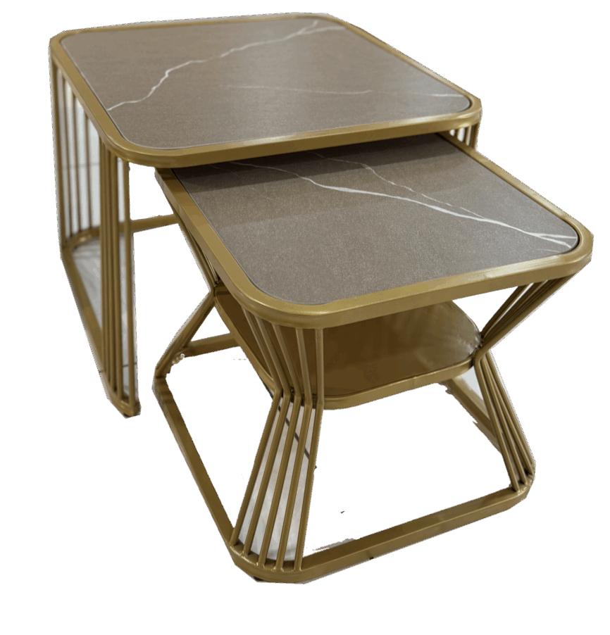 SQUARE CENTER TABLE SET OF TWO