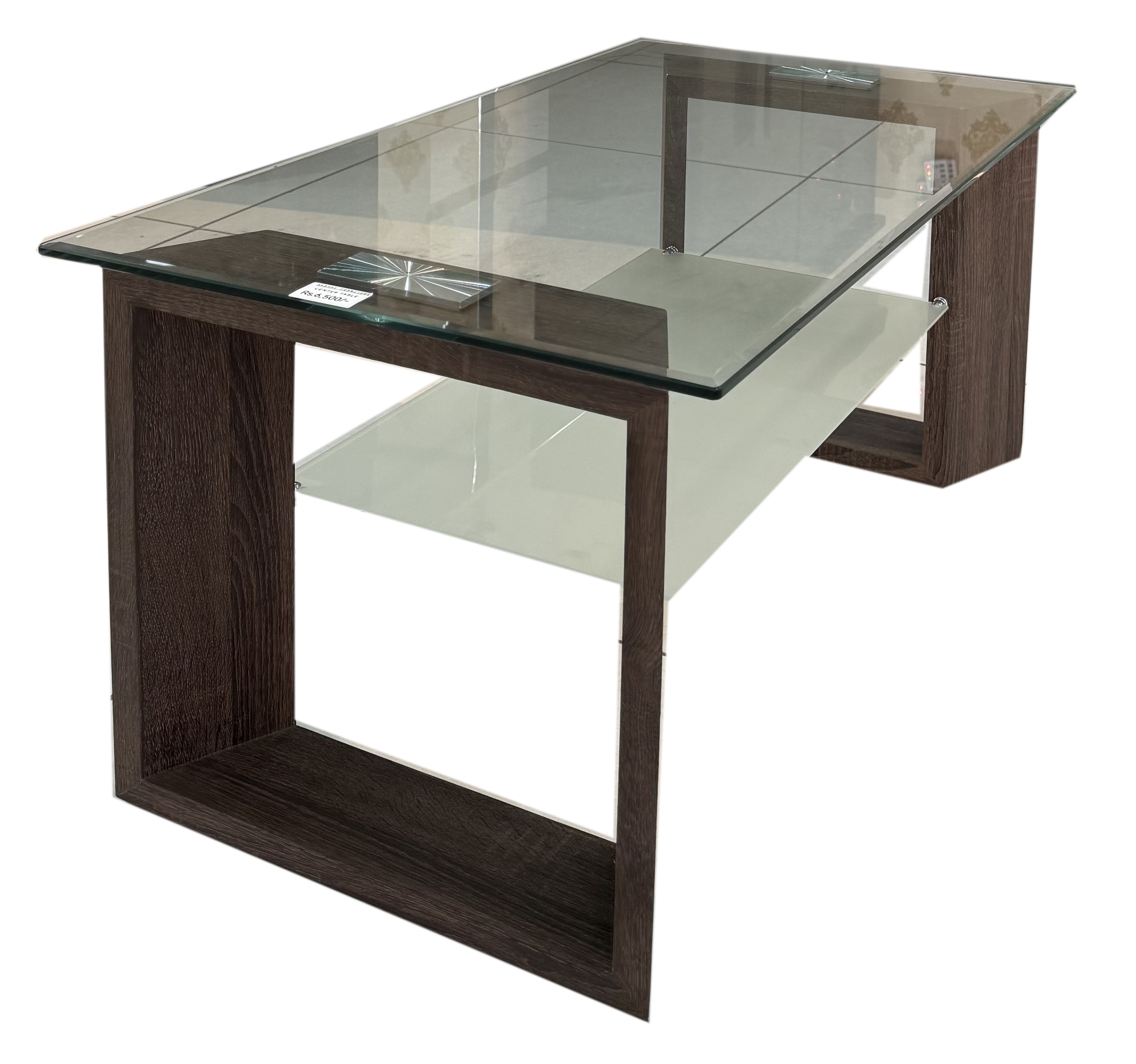 GLASS TOP SQUARE CENTER TABLE