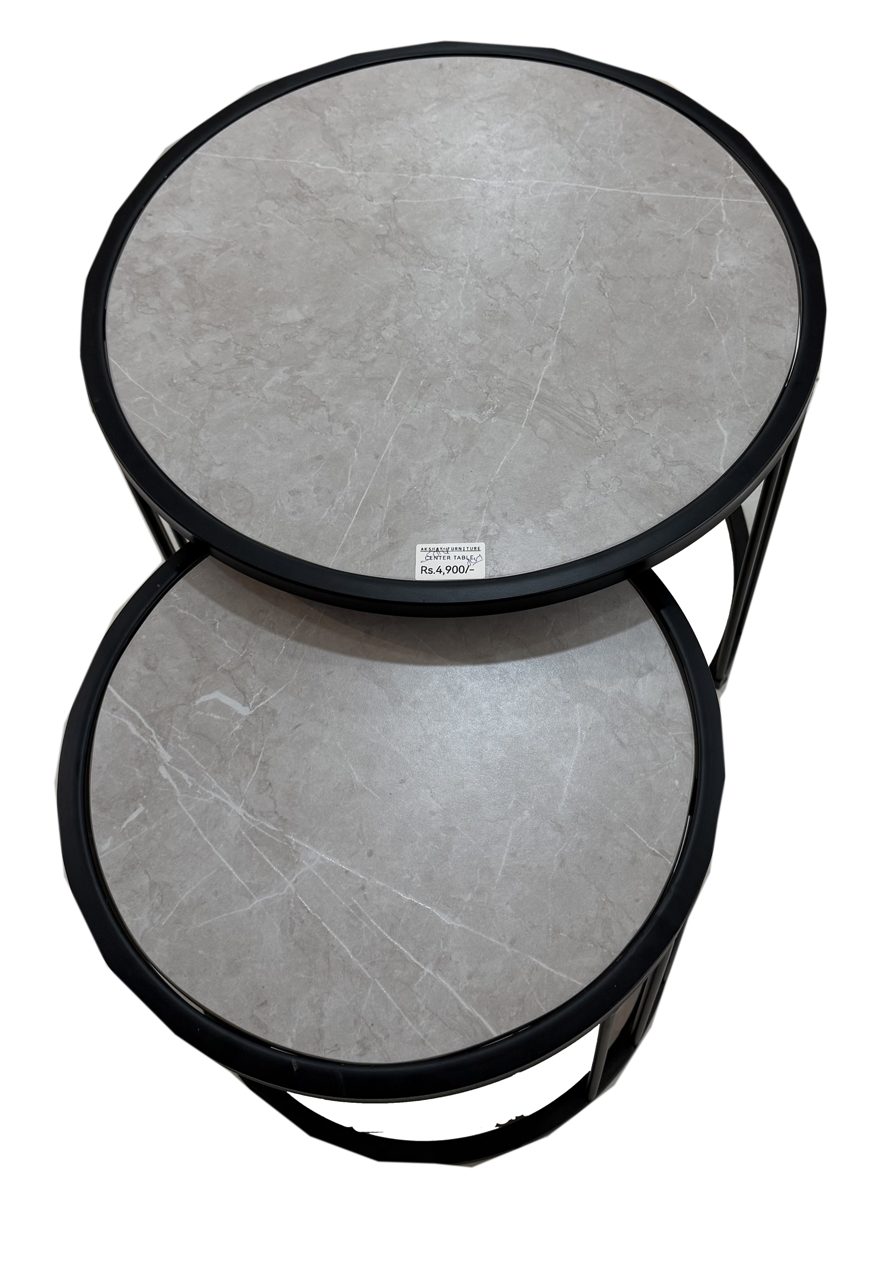 ROUND CENTER TABLE SET OF TWO - Image 2