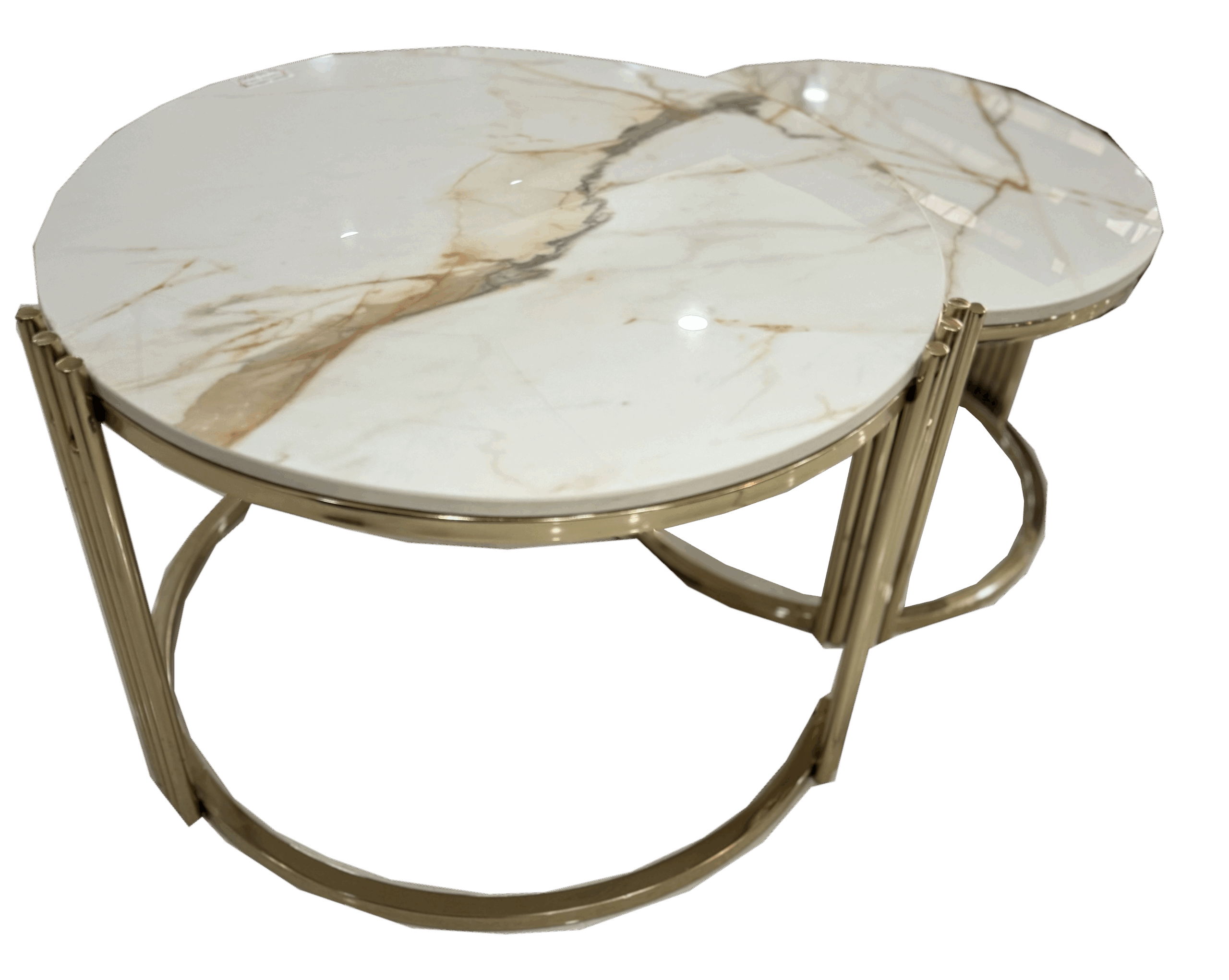 ROUND CENTER TABLE SET OF TWO