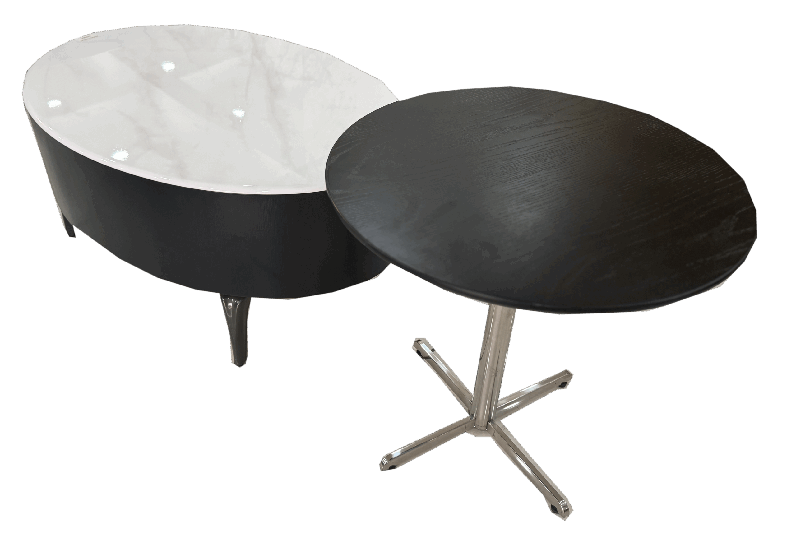 ROUND CENTER TABLE SET OF TWO