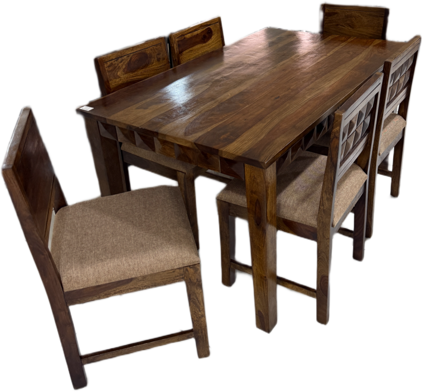 SHISAM 6 SEATER DINING TABLE